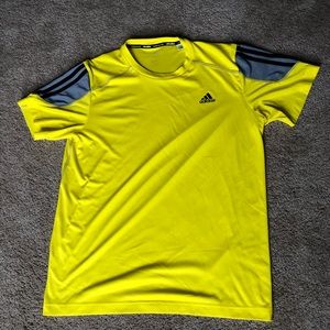 Adidas ClimaLite yellow athletic shirt